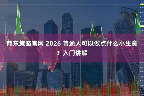 鼎东策略官网 2026 普通人可以做点什么小生意？入门讲解