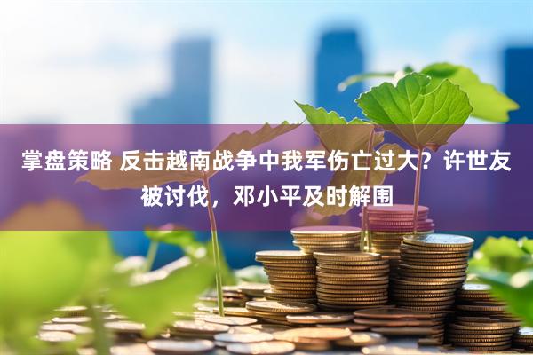 掌盘策略 反击越南战争中我军伤亡过大？许世友被讨伐，邓小平及时解围